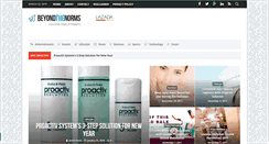 Desktop Screenshot of beyondthenorms.com